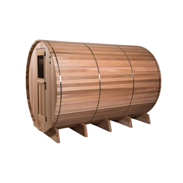 6-Person Multiroom Outdoor Sauna | Red Cedar Sauna