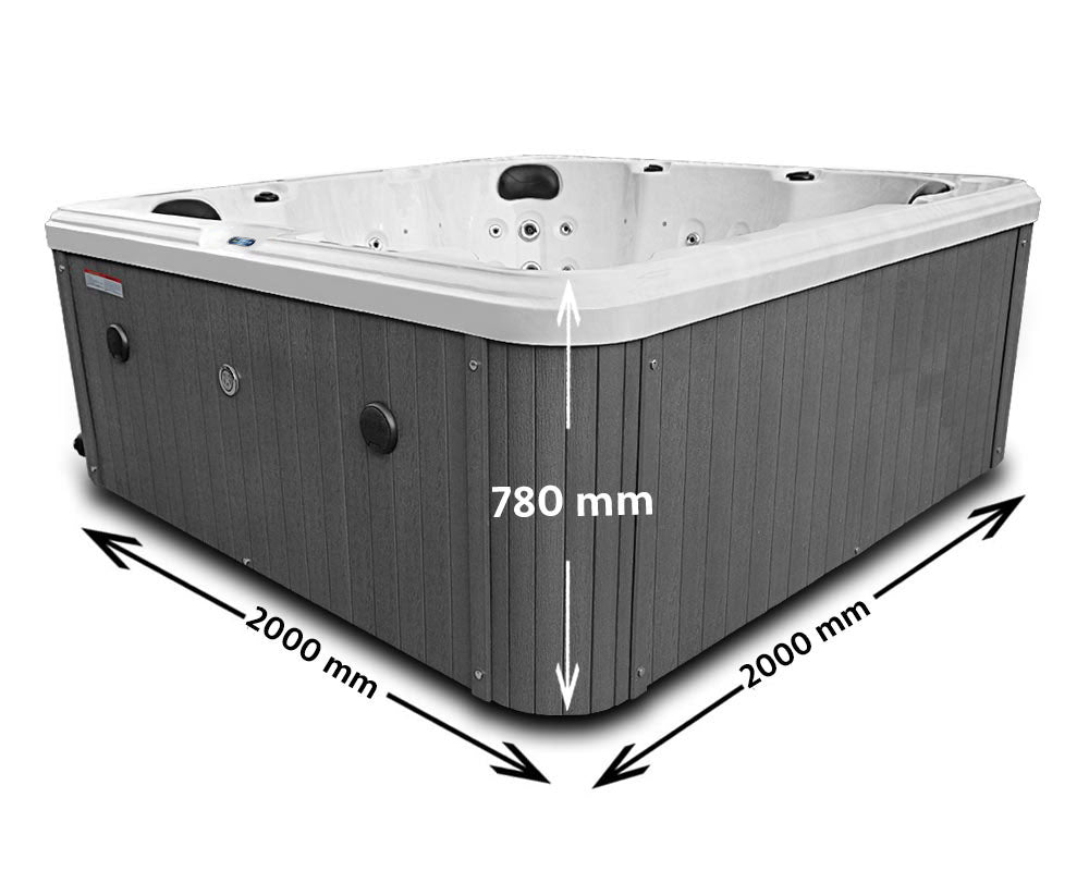 Orca Leisure Heartboro 6-Person Hot Tub – Outdoor Spa