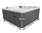 Orca Leisure Heartboro 6-Person Hot Tub – Outdoor Spa