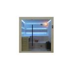 Sauna Luxor 200 - White Stone | 4-Person Luxury Home Sauna