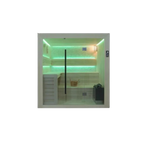 Sauna Luxor 200 - White Stone | 4-Person Luxury Home Sauna