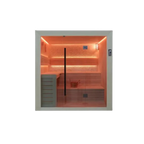 Sauna Luxor 200 - White Stone | 4-Person Luxury Home Sauna