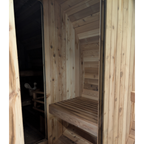 6-Person Multiroom Outdoor Sauna | Red Cedar Sauna