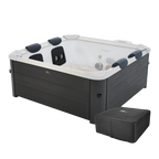 MSpa Oslo 6 Person Framed Hot Tub | Hydro Jets & LED Lighting