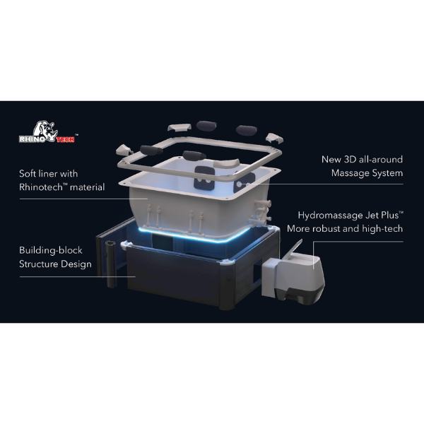 MSpa Oslo 6 Person Framed Hot Tub | Hydro Jets & LED Lighting
