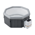 MSpa Tuscany 6 Person Inflatable Hot Tub | Portable Luxury Spa Design