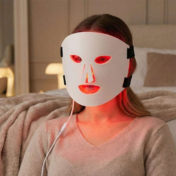 LED Red Light Therapy Face Mask | 633nm, 830nm & 1072nm Anti-Ageing Collagen Light Therapy