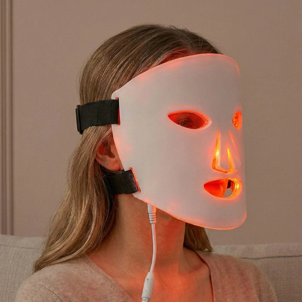 LED Red Light Therapy Face Mask | 633nm, 830nm & 1072nm Anti-Ageing Collagen Light Therapy