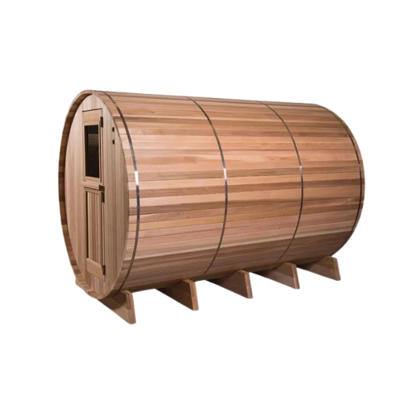 6-Person Multiroom Outdoor Sauna | Red Cedar Sauna