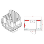 Outdoor Oval Barrel Sauna | Infrared & Traditional Heat