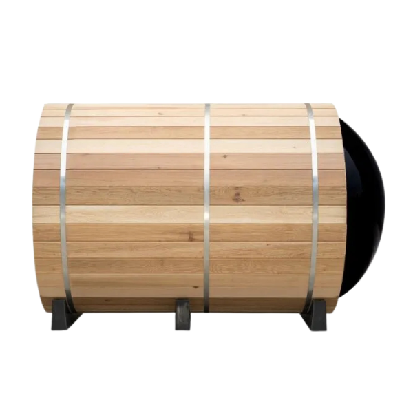 Barrel Sauna Panorama 2400 | 6-Person Red Cedar Sauna
