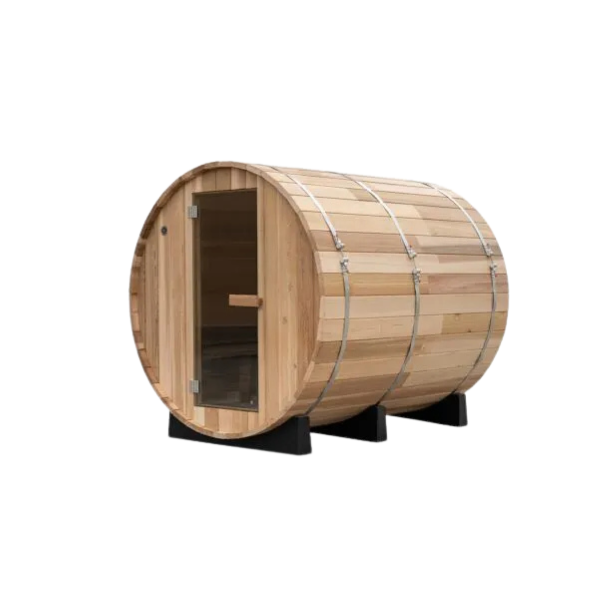 Barrel Sauna Panorama 2400 | 6-Person Red Cedar Sauna