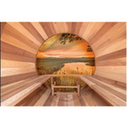 Barrel Sauna Panorama 2400 | 6-Person Red Cedar Sauna