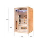 Miracle Sauna 2 Person Far Infrared Sauna | Iloa Wellbeing