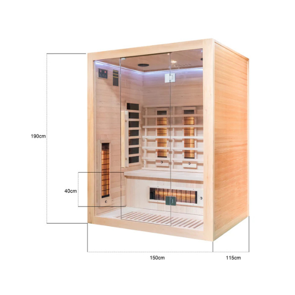 Miracle Sauna 3 Person Far Infrared Sauna | Iloa Wellbeing