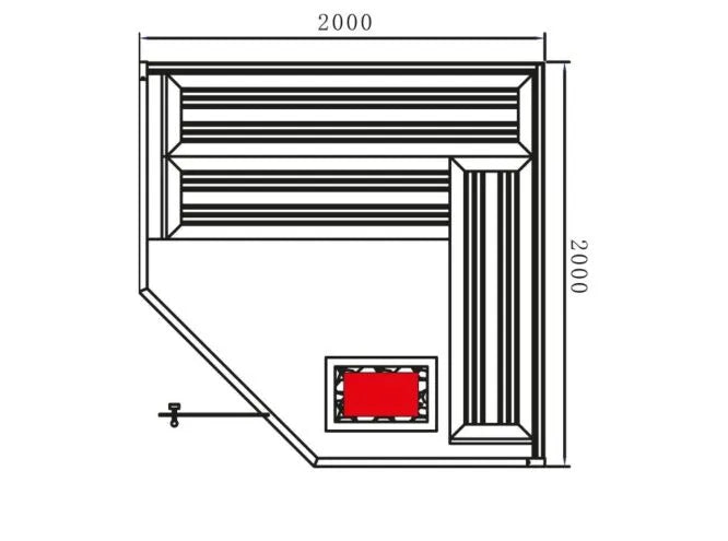 Sauna Marriott 200 - White Stone | 6-Person Luxury Home Sauna