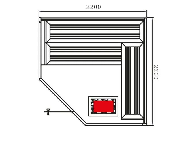 Sauna Marriott 220 - White Stone | 6-Person Luxury Sauna